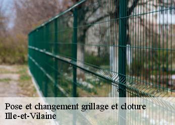 Pose et changement grillage et cloture Ille-et-Vilaine