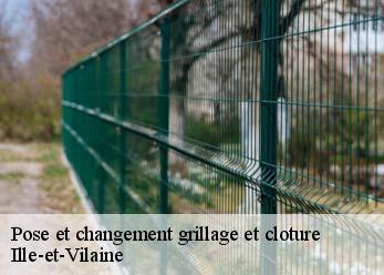 Pose et changement grillage et cloture Ille-et-Vilaine 