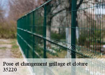 Pose et changement grillage et cloture 35220