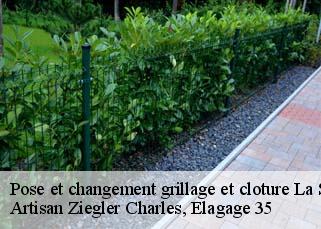Pose et changement grillage et cloture la-selle-en-cogles-35460 Artisan Ziegler Charles, Elagage 35